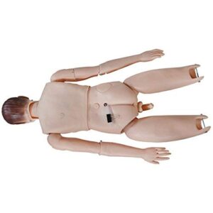 IntBuying Life Size Male Education Mannequin Model Patient Care Teaching Human Manikin Man for Education Study, Manikin for Nurse Training, Male Medical Mannequin Full Body
