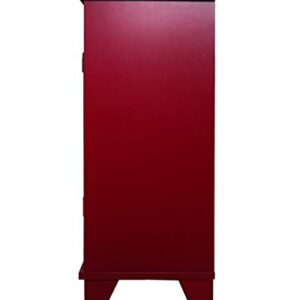 Kings Brand Furniture Red Finish Wood Buffet Cabinet Console Table