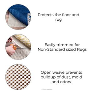 Linenspa Ultra Grip Non Slip Rug Pad - Heavy Duty Area Rug Gripper for Any Floor Surface - 5 x 8 Feet