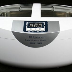 Industrial Grade Ultrasonic Cleaner 160 Watts 2.5 Liters with Heater for Gun Parts Carb Jewelry Dental