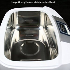 Industrial Grade Ultrasonic Cleaner 160 Watts 2.5 Liters with Heater for Gun Parts Carb Jewelry Dental