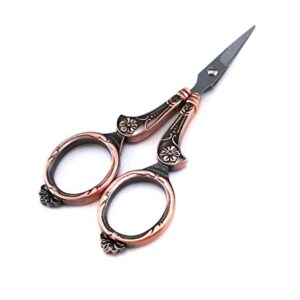 yueton Vintage European Style Needlework Embroidery Scissors (Copper)