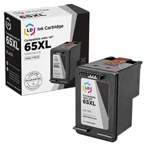 ld products remanufactured ink cartridge replacements for 65xl n9k04an hp 65xl black ink cartridge high yield for hp deskjet 2652, 3722, 3730, 3732, envy 500 series 5010, 5020, 5032, 5052 (black)