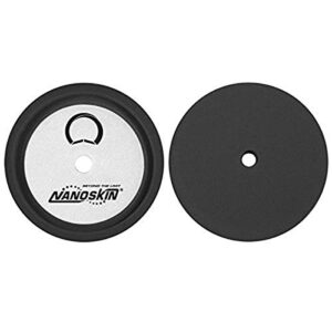 nanoskin 9" speedy foam polishing & finishing pad – eliminates swirl marks and prevents paint greying for cars, trucks, rvs, boats, hot rod & more | dished-in loop backing |use with rotary polisher