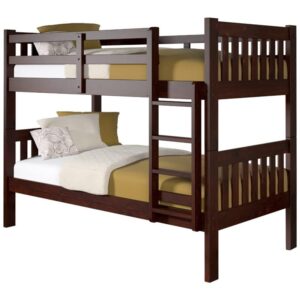 donco kids austin mission twin over twin cappuccino bunkbed