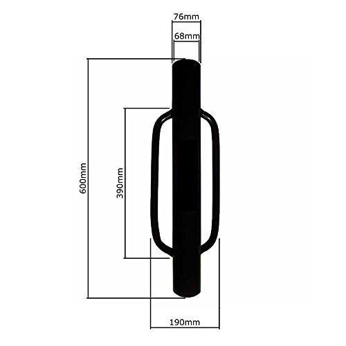 MTB Fence Post Driver with Handle, 12LB Black Iron T Post Pounder Hand Post Rammer for U Fence Post Wooden Post