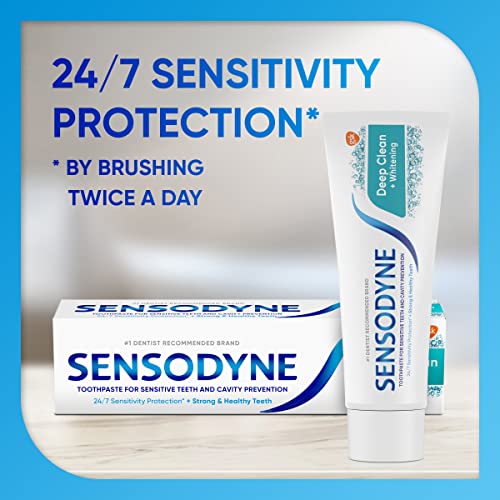 Sensodyne Deep Clean Sensitive Toothpaste, Cavity Prevention and Sensitive Teeth Treatment - 4 Ounces