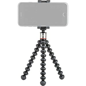 joby griptight one gp, universal phone holder, magnetic gorillapod flexible small tripod for smartphone, foldable and portable , watch fifa world cup football, black