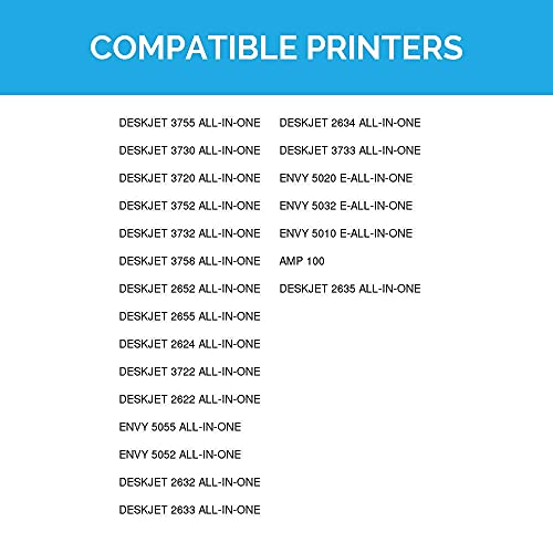 LD Products Remanufactured Ink Cartridge Replacements for 65XL N9K03AN HP 65XL Ink Cartridge High Yield High Yield for HP Deskjet 2652, 3722, 3730, 3732, Envy 500 Series 5010, 5020 5032 (Color 2-Pack)