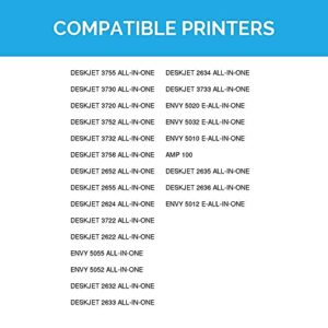 LD Products Remanufactured Ink Cartridge Replacements for 65XL N9K03AN HP 65XL Ink Cartridge High Yield High Yield for HP Deskjet 2652, 3722, 3730, 3732, Envy 500 Series 5010, 5020 5032 (Color 2-Pack)