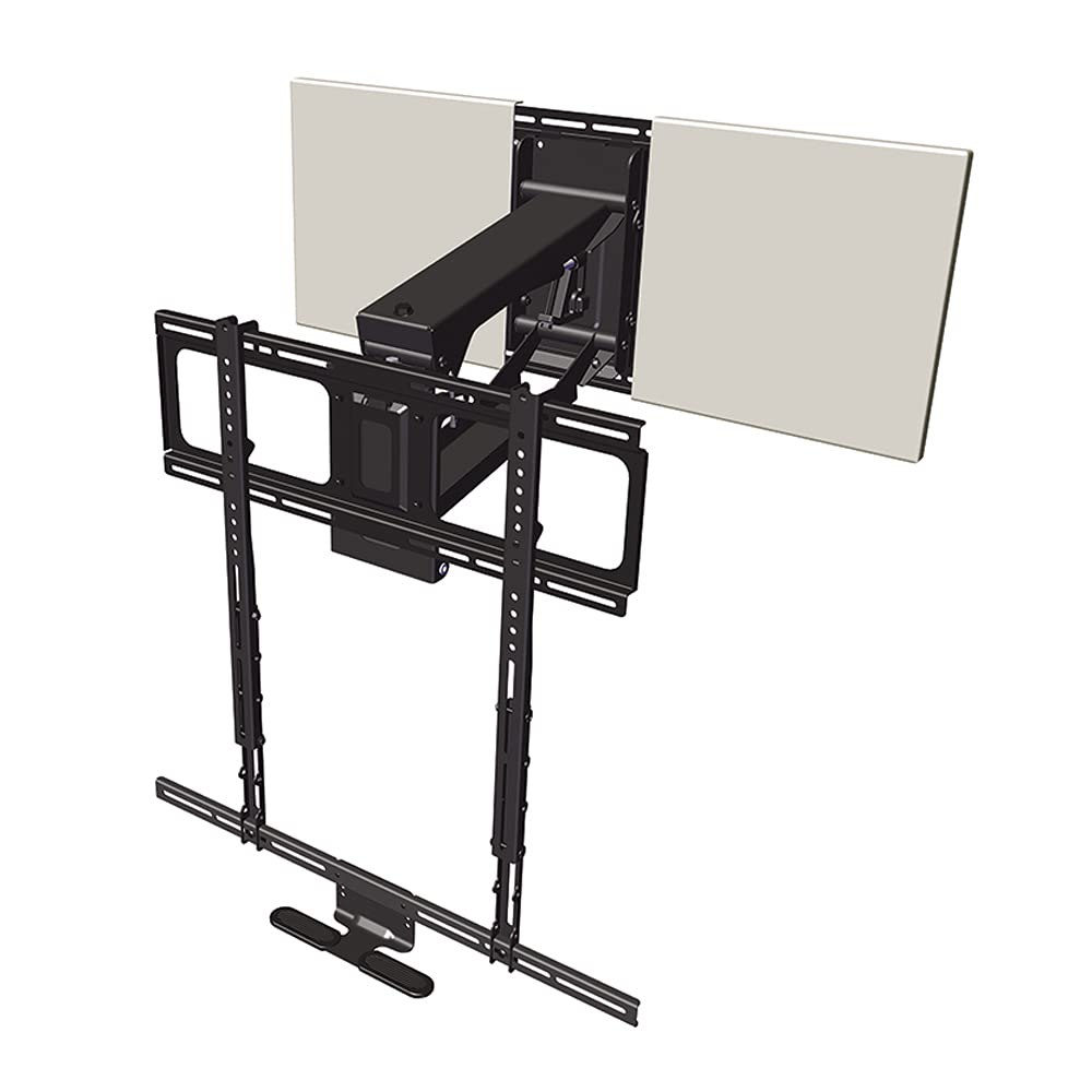 MantelMount MM700 Premier Fireplace TV Mount Pull Down Bracket for 50"-90" & 25-115 lb Televisions Above Mantel