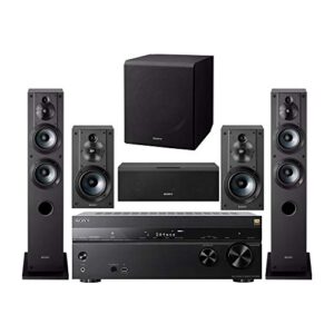 sony 7.2 channel 3d 4k a/v surround sound multimedia home theater system (strdn1080, sscs3 (2), sscs5, sscs8, sacs9) (6 items)