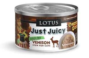 lotus 2.5 oz cat just juicy venison stew (case of 24), one size