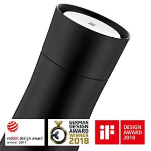 WMF Insulated Thermos Flask, 0.35 L, Height 22 cm/Diameter: 7.4 cm, Automatic Closure, 360° Drink Opening, Black