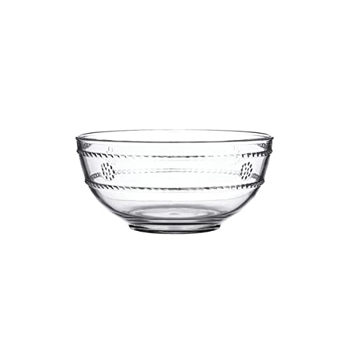 Juliska - Isabella Acrylic Berry Bowl, Acrylic Glass - Unbreakable, Clear Acrylic, Embossed Serving Bowl