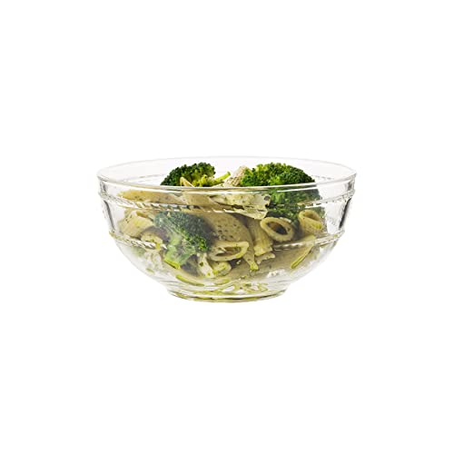 Juliska - Isabella Acrylic Berry Bowl, Acrylic Glass - Unbreakable, Clear Acrylic, Embossed Serving Bowl