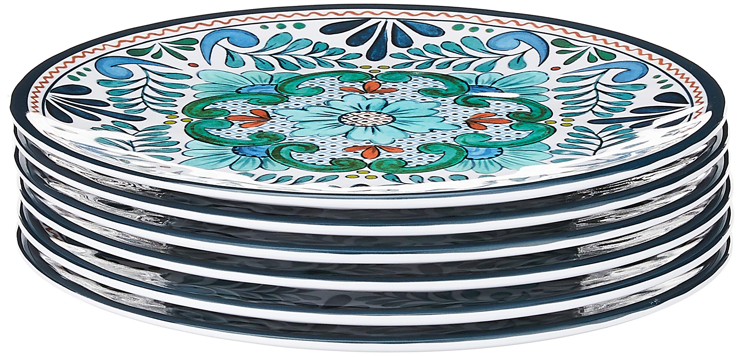 Certified International - 20286Set/6 Certified International Talavera 9" Salad/Dessert Plate, Set of 6, 9 Inches, Multicolor