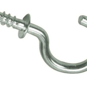 Nickel Silver Cup Hooks 1/2" Key Jewelry Hooks Screw in (Pack of 20) Small