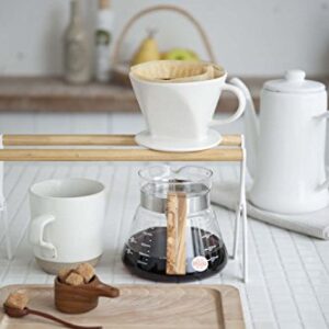 YAMAZAKI home Tosca Coffee Dripper Stand WH Space saving One Size White