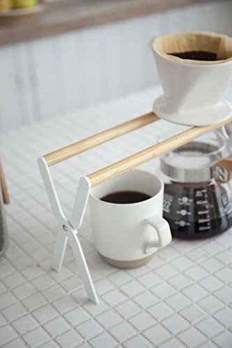 YAMAZAKI home Tosca Coffee Dripper Stand WH Space saving One Size White