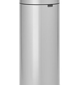 Brabantia 115387 Touch Trash Can New 8 gallon, Metallic Grey