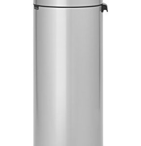 Brabantia 115387 Touch Trash Can New 8 gallon, Metallic Grey