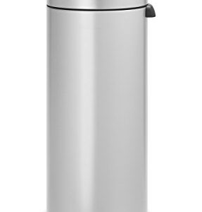 Brabantia 115387 Touch Trash Can New 8 gallon, Metallic Grey