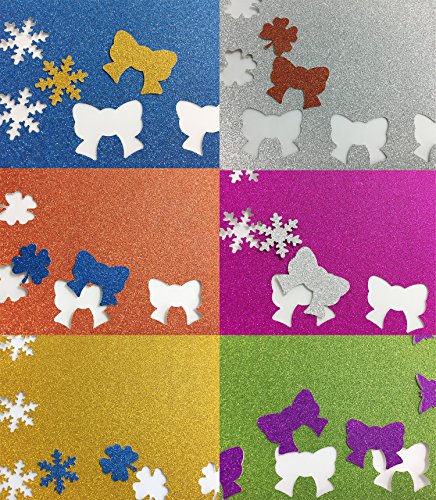 Glitter Cardstock, Misscrafts 10 Sheets 12" x 8" Sparkling Glitter Cardstock 250gms Scrapbooking Craft Paper for Cardmaker DIY Christmas Wedding Birthday Decoration Craft (Gold)