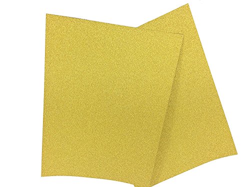 Glitter Cardstock, Misscrafts 10 Sheets 12" x 8" Sparkling Glitter Cardstock 250gms Scrapbooking Craft Paper for Cardmaker DIY Christmas Wedding Birthday Decoration Craft (Gold)