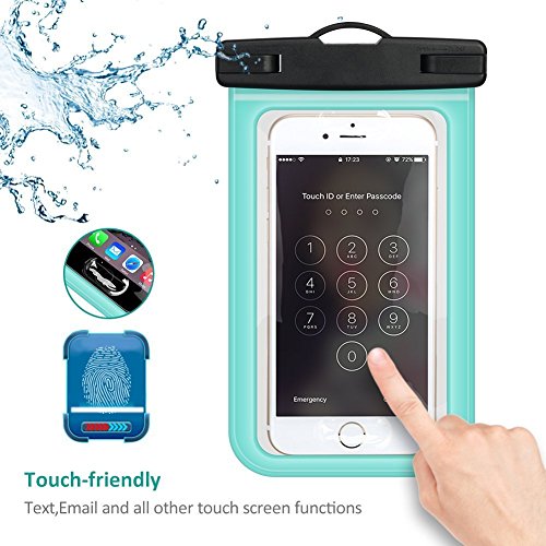 Buylen Universal Waterproof Case with Super Sealability Technology, Cellphone Dry Bag Pouch with Sensitive PVC Touch Screen for Cellphone Up to 6.0" Diagonal