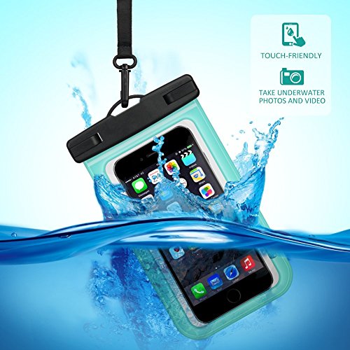 Buylen Universal Waterproof Case with Super Sealability Technology, Cellphone Dry Bag Pouch with Sensitive PVC Touch Screen for Cellphone Up to 6.0" Diagonal