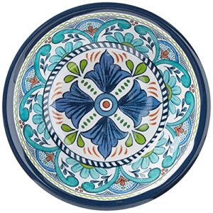 Certified International Talavera All Purpose Melamine Bowl, 7.5" x 2", Set of 6, 7.5x2 Inches, Multicolor, 14oz