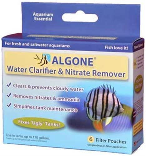 (3 Packs) Large Algone Aquarium Water Clarifier and Nitrate Remover