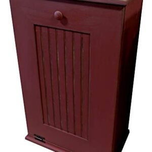 Sawdust City Wooden Tilt-Out Waste Cabinet (Old Burgundy)