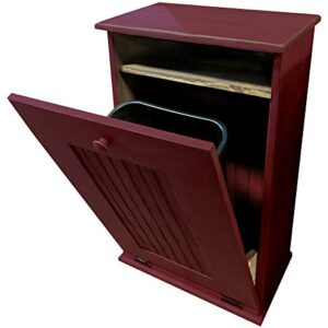 Sawdust City Wooden Tilt-Out Waste Cabinet (Old Burgundy)