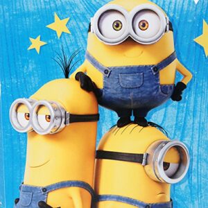 Hallmark Birthday Card for Kids (Minions, Stickers Included)