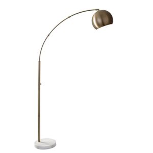adesso 5170-21 astoria arc lamp, 78 in., 100w incandescent/26w cfl, antique brass finish, 1 floor lamp