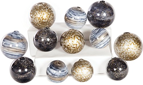 Knox and Harrison Set of 12 Decorative Hand Blown Glass Spheres