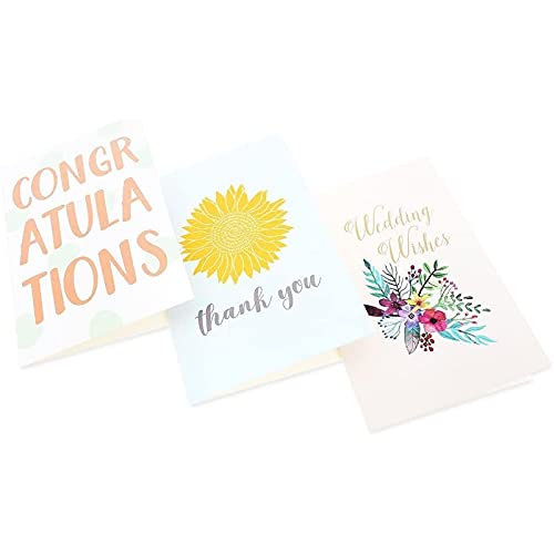 Best Paper Greetings 48-Count Greeting Cards Assortment Box Set for All Occasions, Envelopes Included, Blank Inside, for Birthday Congratulations Thank You