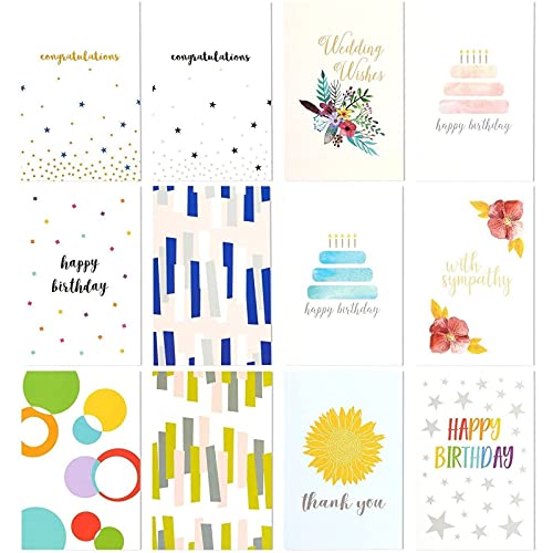 Best Paper Greetings 48-Count Greeting Cards Assortment Box Set for All Occasions, Envelopes Included, Blank Inside, for Birthday Congratulations Thank You