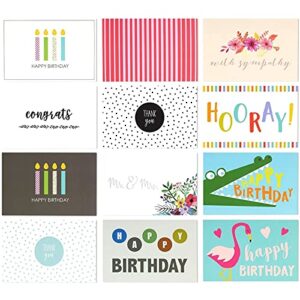 Best Paper Greetings 48-Count Greeting Cards Assortment Box Set for All Occasions, Envelopes Included, Blank Inside, for Birthday Congratulations Thank You