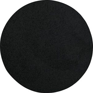 Bright House Solid Color Round Shape Area Rugs Black - 3' Round