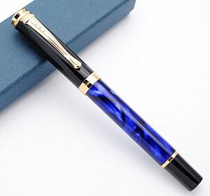 jinhao 500 fountain pen f nib (blue marbled)