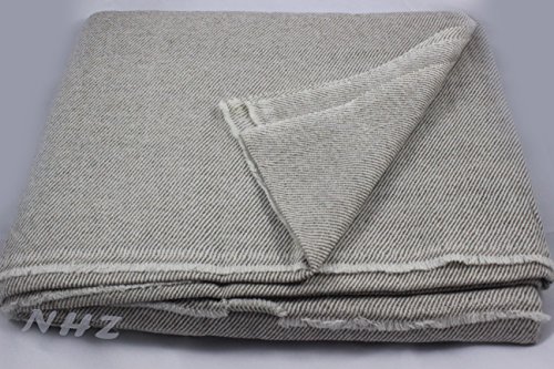 Handicraft Mart Himalayan Extra Large Cashmere Throw,Natural Cashmere Blanket 90" x 108",Hand Made in Nepal … (Light Brown)