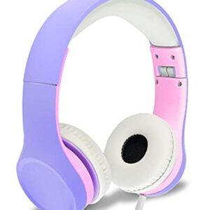 NENOS Kids Headphones Children’s Headphones for Kids Toddler Headphones Limited Volume (Lavender)