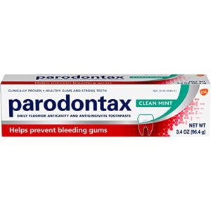 parodontax clean mint daily toothpaste, 3.4 oz. per tube (2 pack)