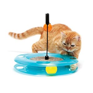 kitty city swat track cat toy, 3 toys in 1 cat toy for cat and kitty, 10.5" x 12.00" x 12.00, cm-0209-cs01