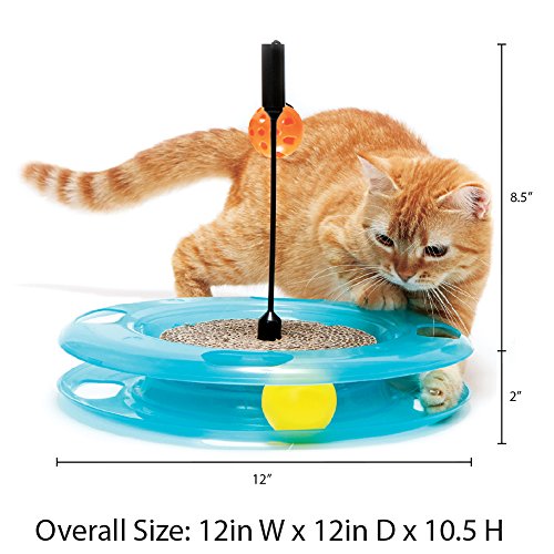 Kitty City Swat Track Cat Toy, 3 Toys in 1 Cat Toy for Cat and Kitty, 10.5" x 12.00" x 12.00, CM-0209-CS01