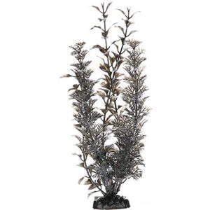 imagitarium black & white background plastic aquarium plant