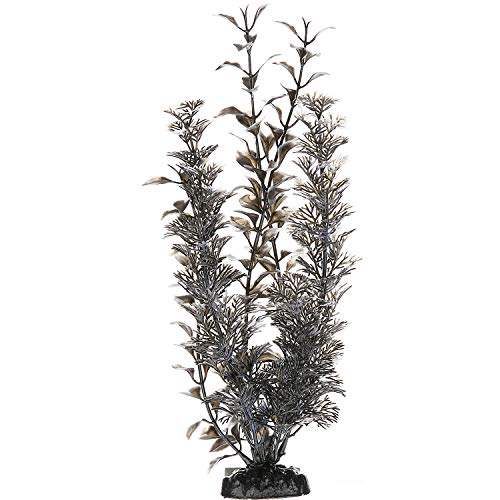 imagitarium Black & White Background Plastic Aquarium Plant